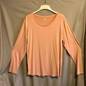 Gap peach/coral long sleeve knit T  size xxl